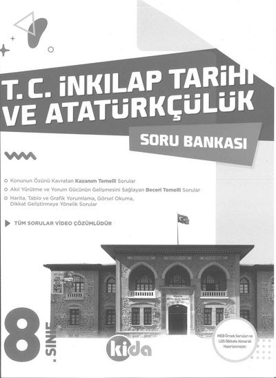 T.C. İNKILAP TARİHİ VE ATATÜRKÇÜLÜK SORU BANKASI YKS Fotokopi