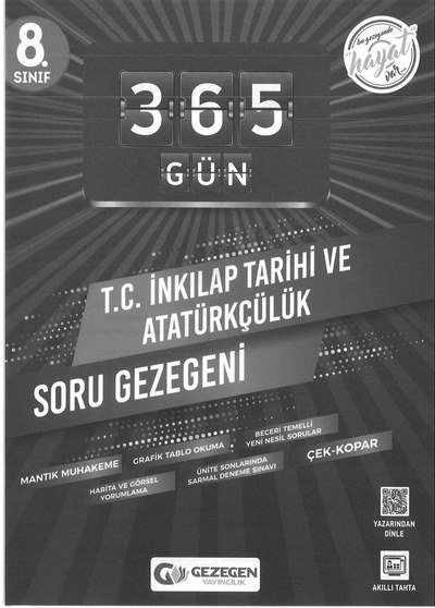 365 GÜN T.C. İNKILAP TARİHİ VE ATATÜRKÇÜLÜK SORU GEZEGENİ YKS Fotokopi