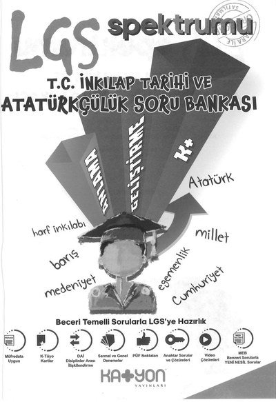LGS SPEKTRUM T.C. İNKILAP TARİHİ VE ATATÜRKÇÜLÜK SORU BANKASI YKS Fotokopi