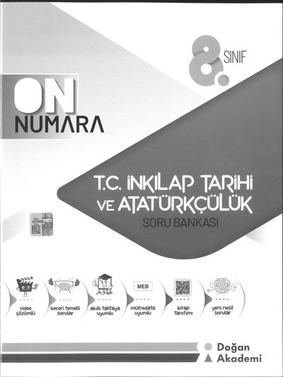 ON NUMARA T.C. İNKILAP TARİHİ VE ATATÜRKÇÜLÜK SORU BANKASI YKS Fotokopi