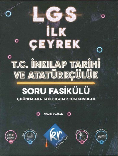 LGS İLK ÇEYREK T.C. İNKILAP TARİHİ VE ATATÜRKÇÜLÜK SORU FASİKÜLÜ YKS Fotokopi