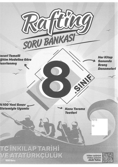 RAFTİNG SORU BANKASI T.C. İNKILAP TARİHİ VE ATATÜRKÇÜLÜK YKS Fotokopi