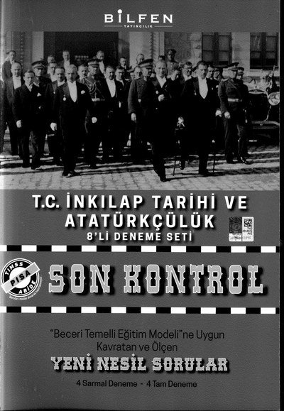 T.C. İNKILAP TARİHİ VE ATATÜRKÇÜLÜK 8'Lİ DENEME SETİ YENİ NESİL SORULAR YKS Fotokopi