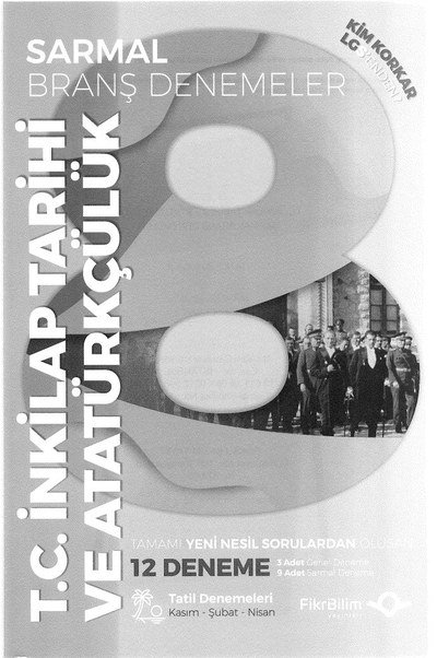 SARMAL BRANŞ DENEMELERİ T.C. İNKILAP VE ATATÜRKÇÜLÜK 12 DENEME YKS Fotokopi
