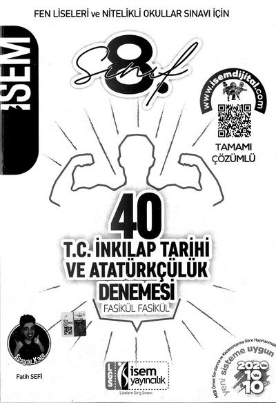 40 T.C. İNKILAP TARİHİ VE ATATÜRKÇÜLÜK DENEMESİ FASİKÜL FASİKÜL YKS Fotokopi
