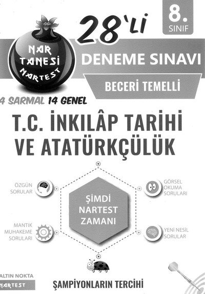 28'Lİ DENEME SINAVI T.C. İNKILAP TARİHİ VE ATATÜRKÇÜLÜK YKS Fotokopi