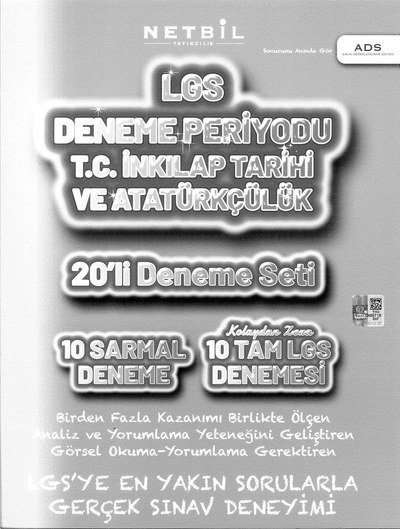 LGS DENEME PERİYODU T.C. İNKILAP TARİHİ VE ATATÜRKÇÜLÜK 20'Lİ DENEME SETİ YKS Fotokopi