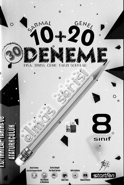 30 DENEME ELMAS SERİSİ T.C. İNKILAP TARİHİ VE ATATÜRKÇÜLÜK YKS Fotokopi