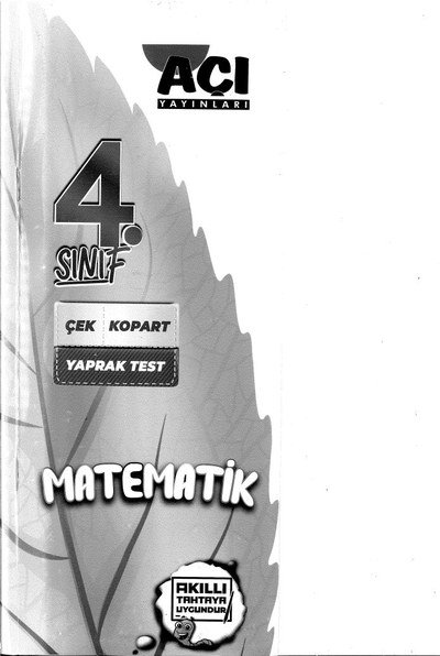 MATEMATİK TEST YKS Fotokopi