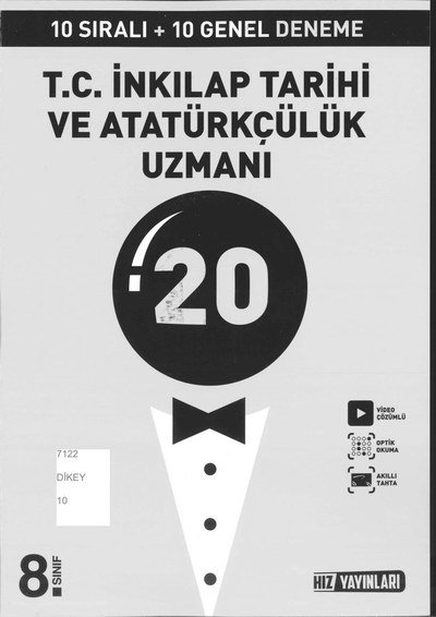 10 + 10 GENEL DENEME T.C. İNKILAP TARİHİ VE ATATÜRKÇÜLÜK UZMANI YKS Fotokopi