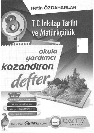T.C. İNKILAP TARİHİ VE ATATÜRKÇÜLÜK OKULA YARDIMCI KAZANDIRAN DEFTER YKS Fotokopi