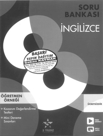 İNGİLİZCE SORU BANKASI YKS Fotokopi