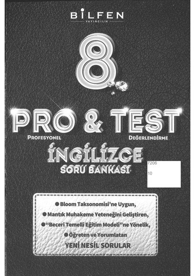 PRO & TEST İNGİLİZCE SORU BANKASI YKS Fotokopi
