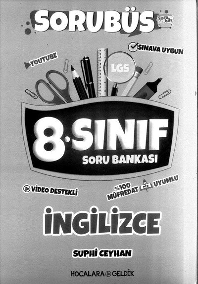 SORUBÜS İNGİLİZCE SORU BANKASI YKS Fotokopi