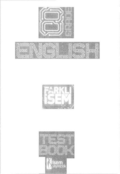 ENGLISH TEST BOOK FARKLI İSEM YKS Fotokopi