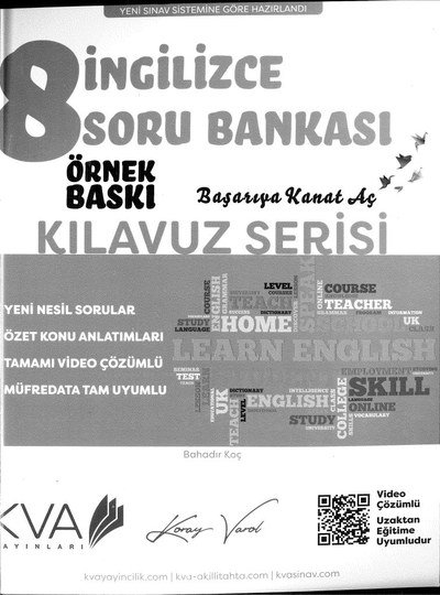 İNGİLİZCE SORU BANKASI KILAVUZ SERİSİ YKS Fotokopi