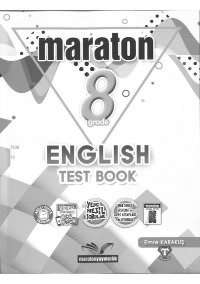 MARATON ENGLISH TEST BOOK YKS Fotokopi