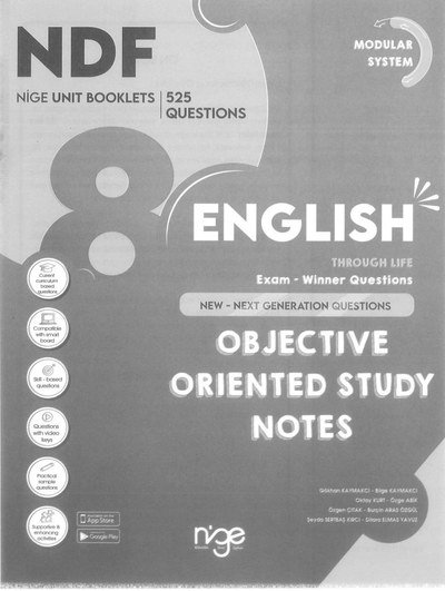 ENGLISH OBJECTIVE ORIENTED STUDY NOTES YKS Fotokopi