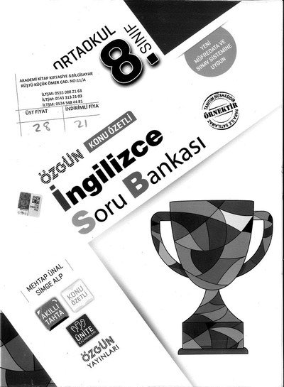 İNGİLİZCE SORU BANKASI KONU ÖZETLİ ÖZGÜN YKS Fotokopi