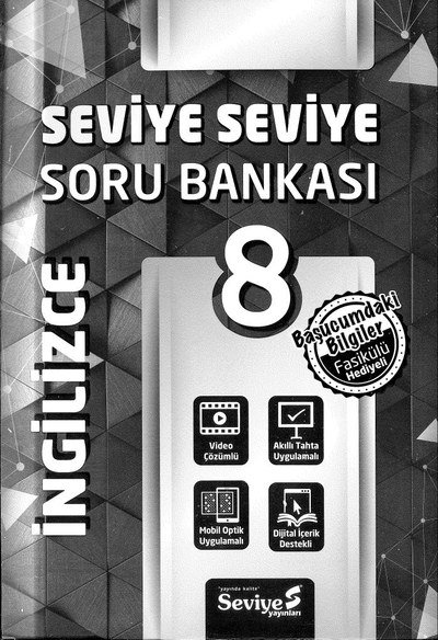 SORU BANKASI SEVİYE SEVİYE İNGİLİZCE YKS Fotokopi