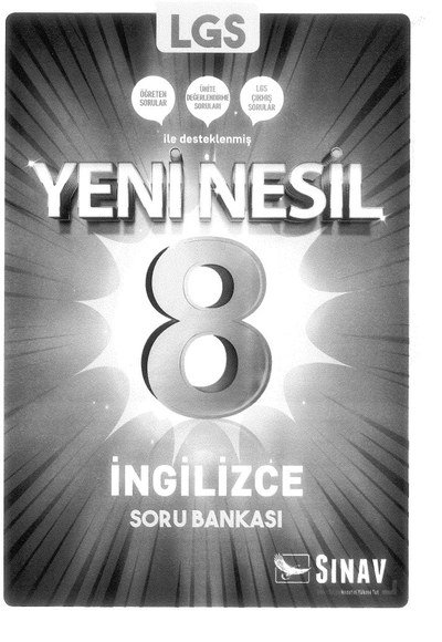 LGS YENİ NESİL İNGİLİZCE SORU BANKASI YKS Fotokopi