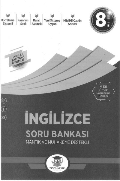 İNGİLİZCE SORU BANKASI MANTIK VE MUHAKEME DESTEKLİ YKS Fotokopi