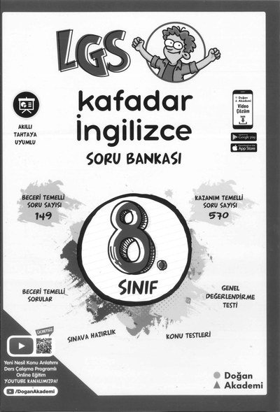 LGS KAFADAR İNGİLİZCE SORU BANKASI YKS Fotokopi