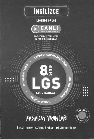 İNGİLİZCE LEGENDS OF LGS YKS Fotokopi