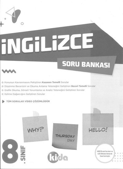 İNGİLİZCE SORU BANKASI YKS Fotokopi