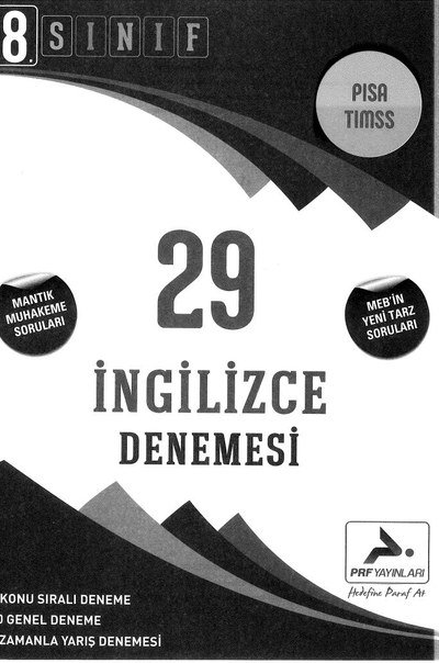 29 İNGİLİZCE DENEMESİ YKS Fotokopi