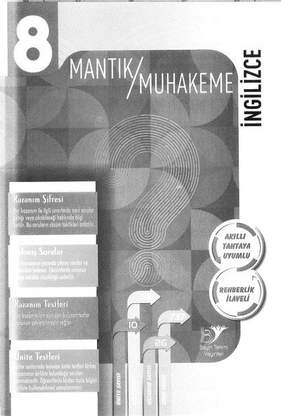 MANTIK/MUHAKEME İNGİLİZCE YKS Fotokopi