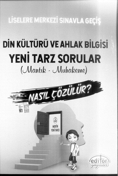 DİN KÜLTÜRÜ VE AHLAK BİLGİSİ YENİ TARZ SORULAR MANTIK MUHAKEME YKS Fotokopi