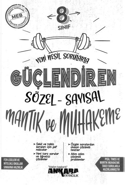 GÜÇLENDİREN SÖZEL-SAYISAL MANTIK VE MUHAKEME YKS Fotokopi