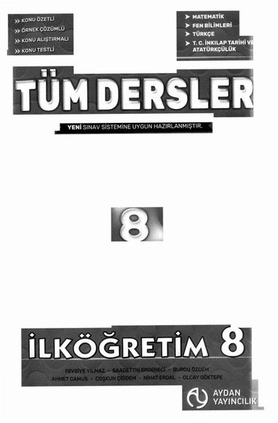 TÜM DERSLER SORU BANKASI KONU ÖZETLİ YKS Fotokopi