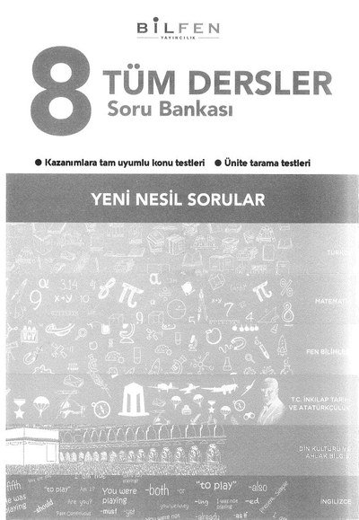 TÜM DERSLER SORU BANKASI YENİ NESİL SORULAR YKS Fotokopi