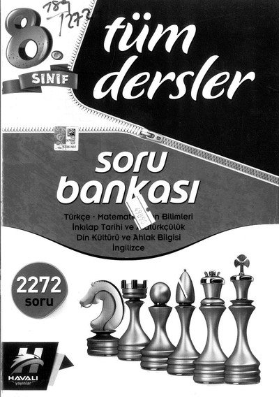 TÜM DERSLER SORU BANKASI 2272 SORU YKS Fotokopi
