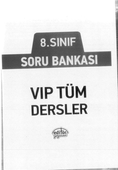 SORU BANKASI VİP TÜM DERSLER YKS Fotokopi