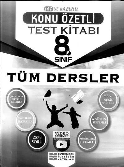 KONU ÖZETLİ TEST KİTABI TÜM DERSLER YKS Fotokopi