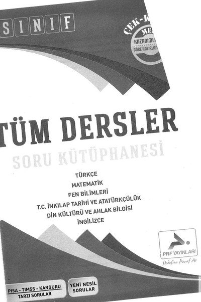 TÜM DERSLER SORU KÜTÜPHANESİ YKS Fotokopi