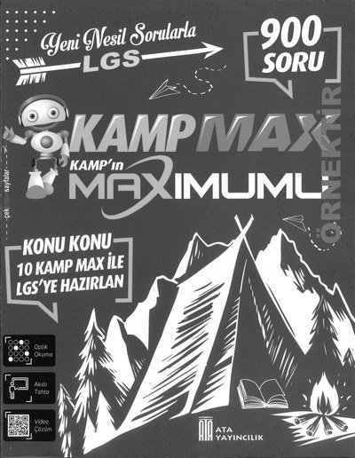 YENİ NESİL SORULARLA LGS KAMPMAX KAMP'IN MAXIMUMU 900 SORU YKS Fotokopi