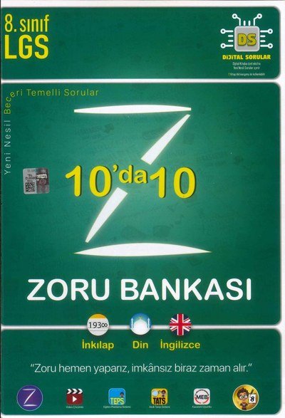 LGS 10'DA 10 ZORU BANKASI İNKILAP DİN İNGİLİZCE YKS Fotokopi