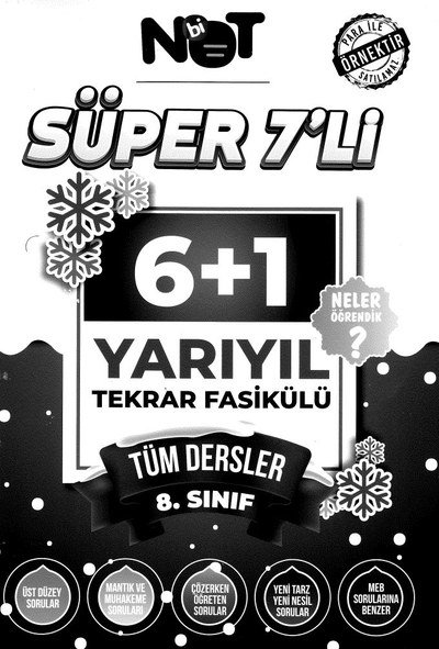 SÜPER 7'Lİ YARIYIL TEKRAR FASİKÜLÜ TÜM DERSLER YKS Fotokopi