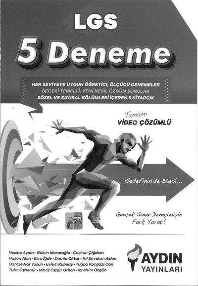 LGS 5 DENEME TAMAMI VİDEO ÇÖZÜMLÜ YKS Fotokopi