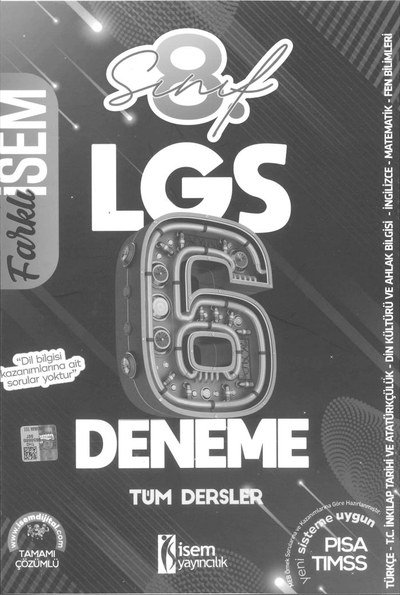 LGS 6 DENEME TÜM DERSLER YKS Fotokopi