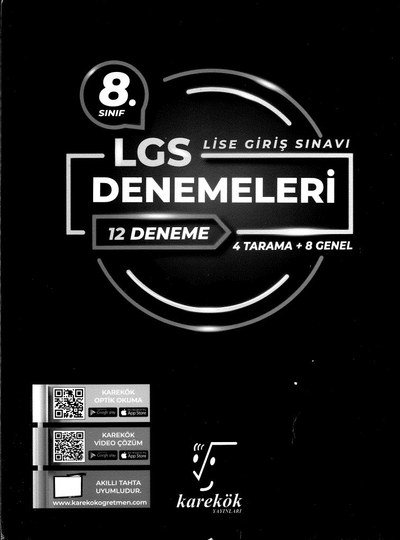 LGS DENEMELERİ 12 DENEME YKS Fotokopi
