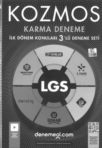 KOZMOS KARMA DENEME İLK DÖNEM KONULARI 3'LÜ DENEME SETİ YKS Fotokopi