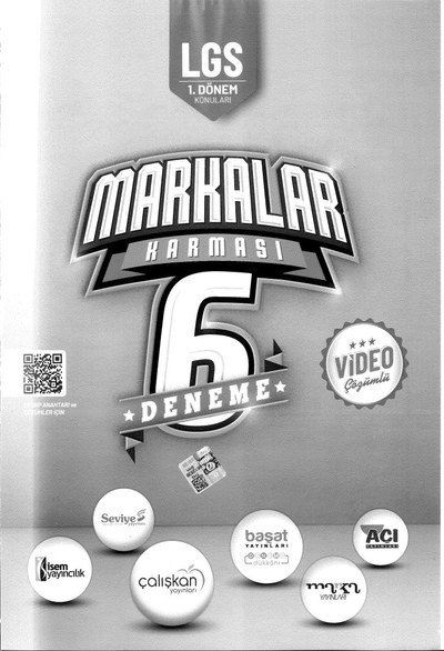 LGS 1. DÖNEM KONULARI MARKALAR KARMASI 6 DENEME YKS Fotokopi