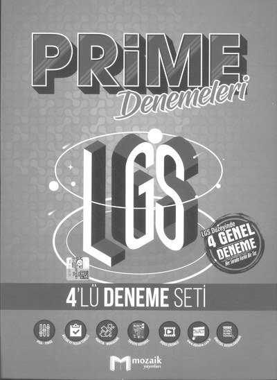 PRIME DENEMELERİ LGS 4'LÜ DENEME SETİ YKS Fotokopi