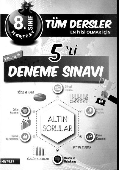 TÜM DERSLER EN İYİSİ OLMAK İÇİN 5'Lİ DENEME SINAVI YKS Fotokopi