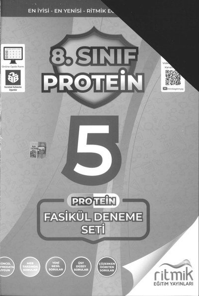 PROTEİN 5 FASİKÜL DENEME SETİ YKS Fotokopi
